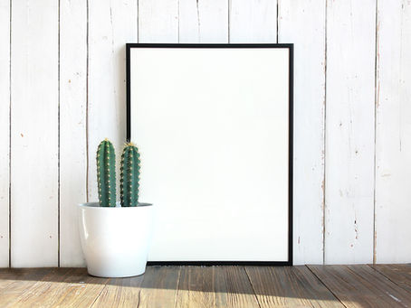 Smiling from an empty frame picture