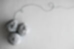 Strands of grey wool