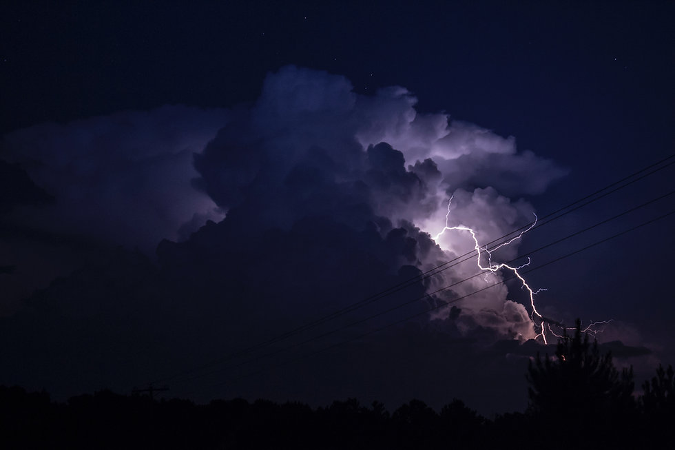 Thunderstorm with lightening