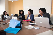 people collaborating in an office