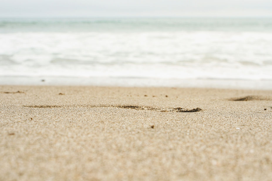 Calm, sandy beach