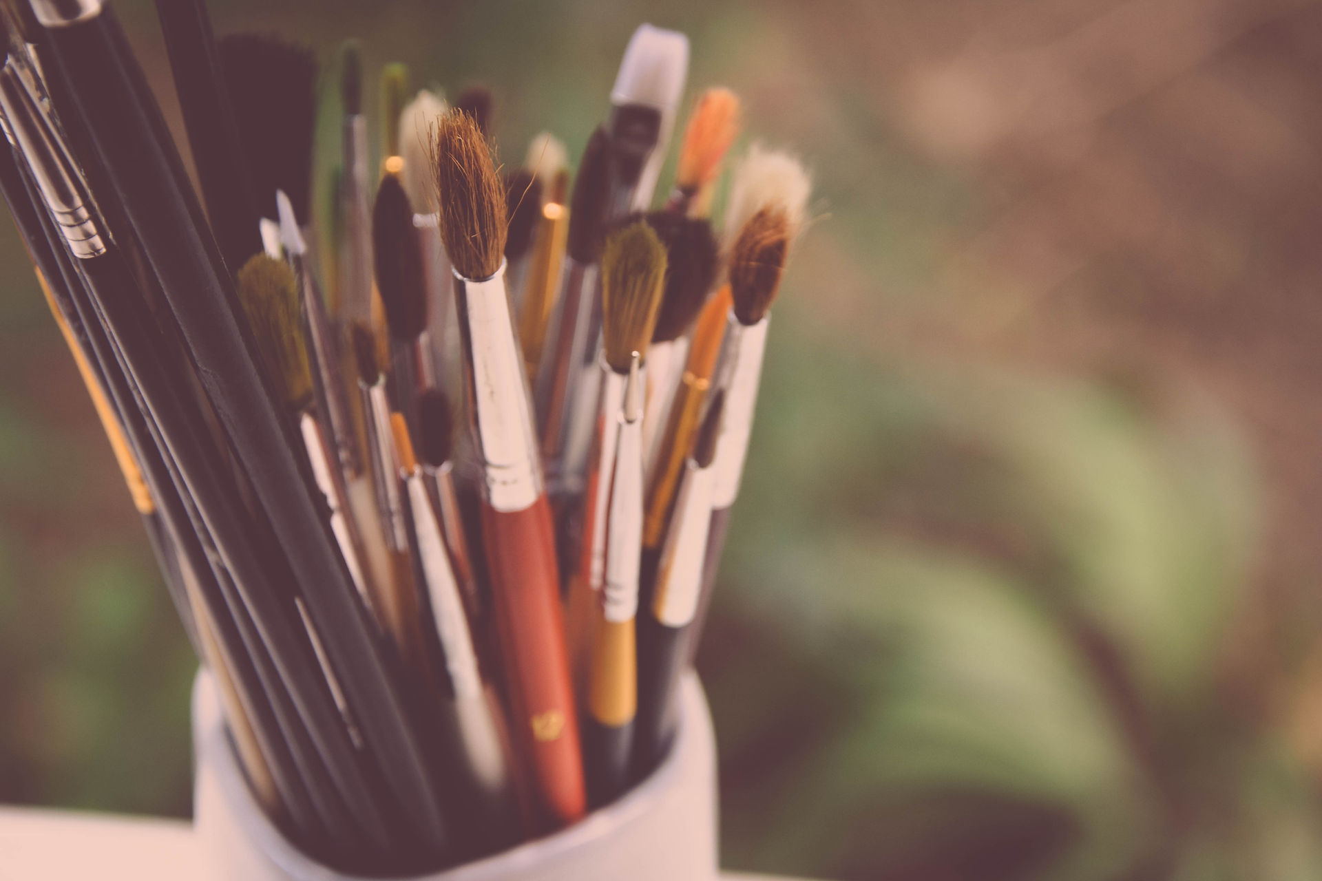 Paintbrush photo from Unsplash