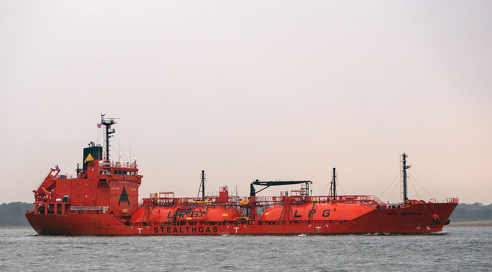 LNG (methane) carrier at sea from unsplash