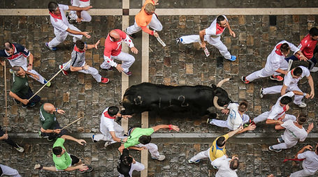 Pamplona Bulls running - Navarra