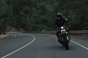 Motorcycle on a road