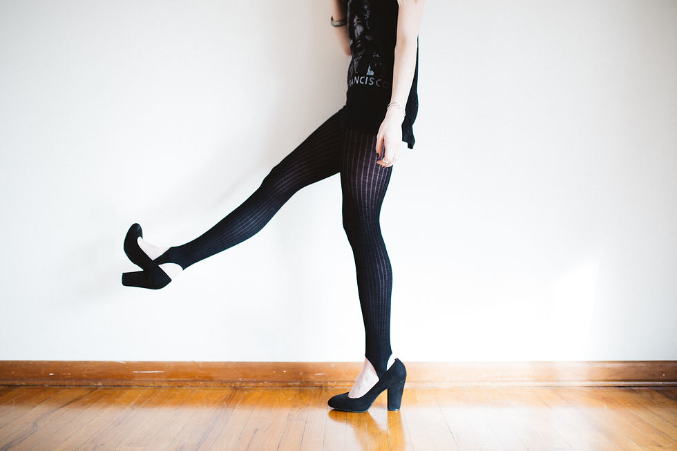 a girl learning to dance for her birthday