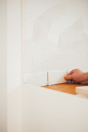 wall tiles installation