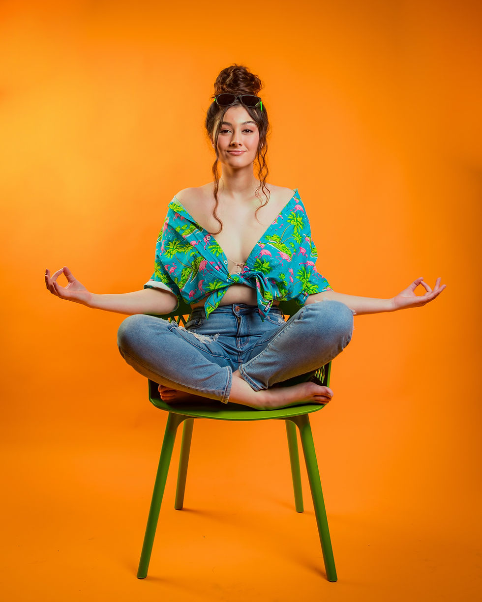 Practicing top chair yoga poses