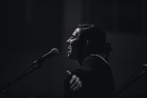 Singer in a community choir