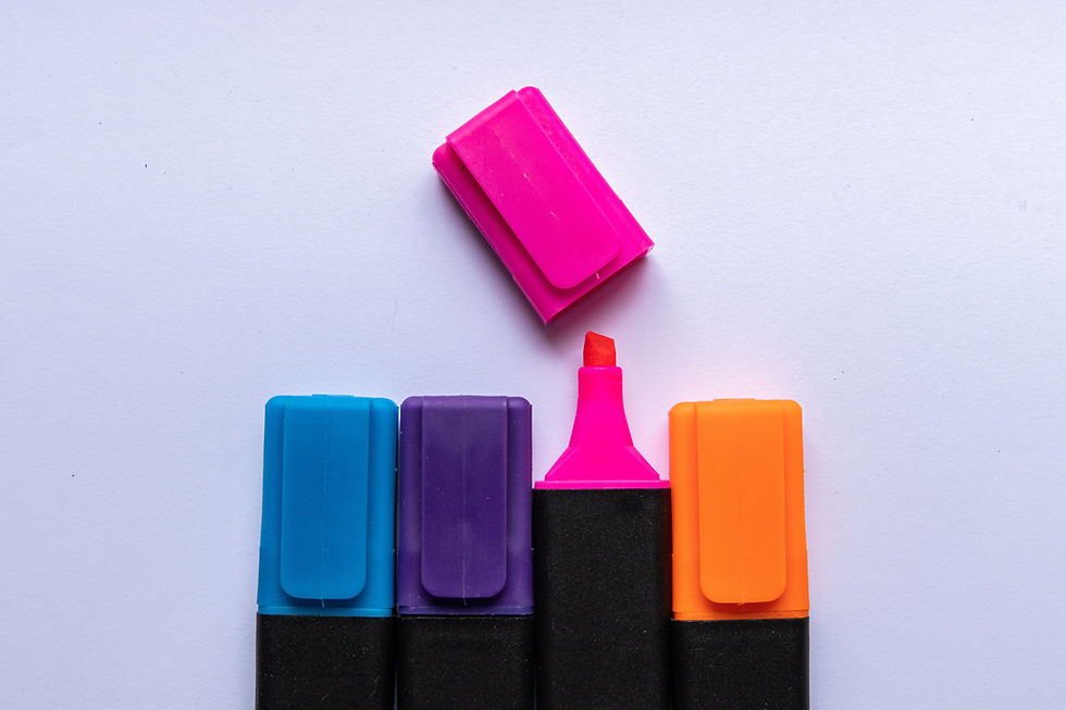 Colorful Highlighters