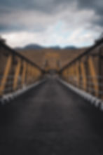 A bridge in the mountain.