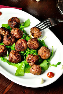Lemon flavored chicken meatballs