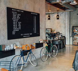 Interior de um café