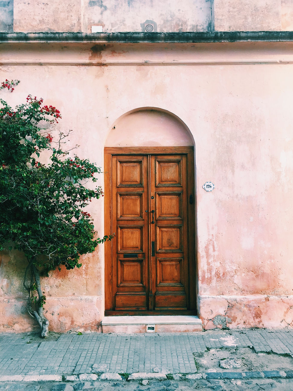 Door of a tax experts House in Uruguay