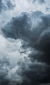 Dark clouds - Depression: Persistent feelings of sadness, hopelessness, impacting various aspects of life.