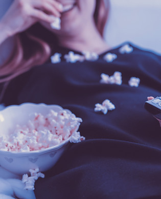 Eating Popcorn