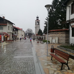 Pirin Street - church Bansko