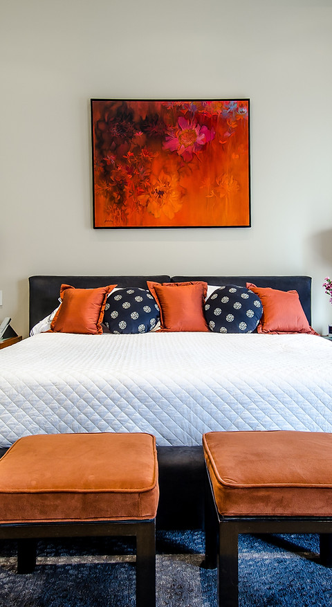 colourful bedding