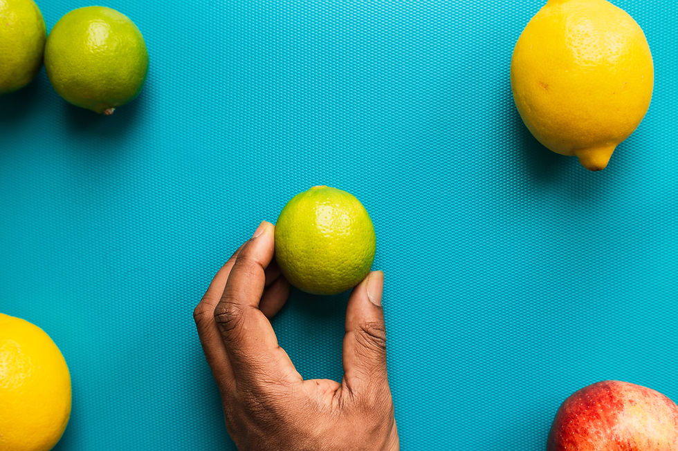 Apples and citrus fruits