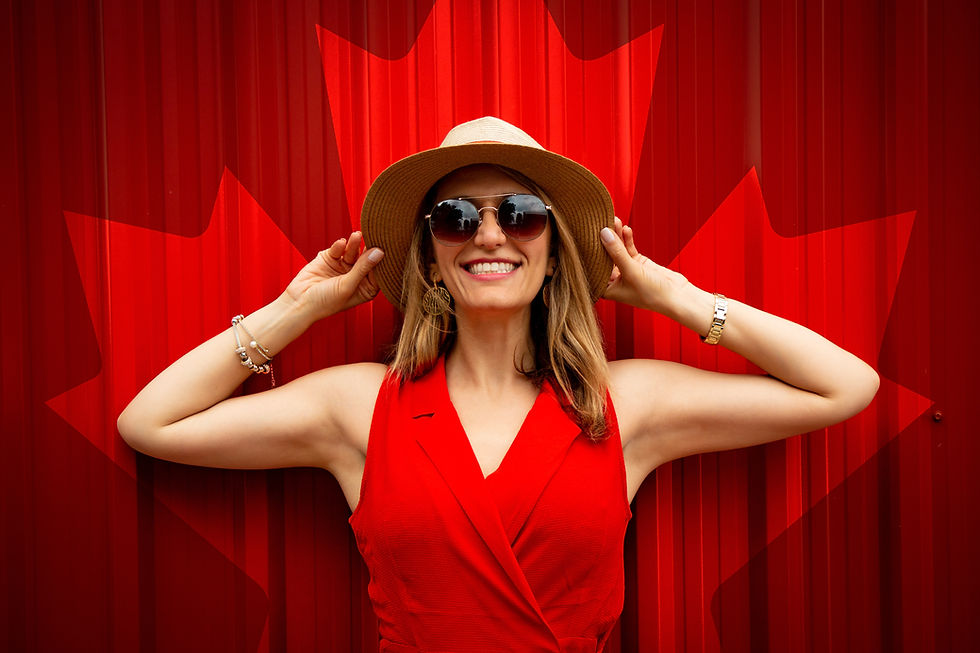 Girl Wearing Sunhat and Sunglasses