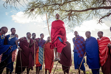 Masai tribe jumping