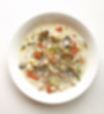Seafood Chowder + Garlic bread