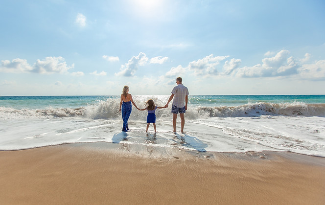 Sylt Strand Familie Wellen