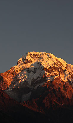 retraite de yoga au Népal vue de la montagne