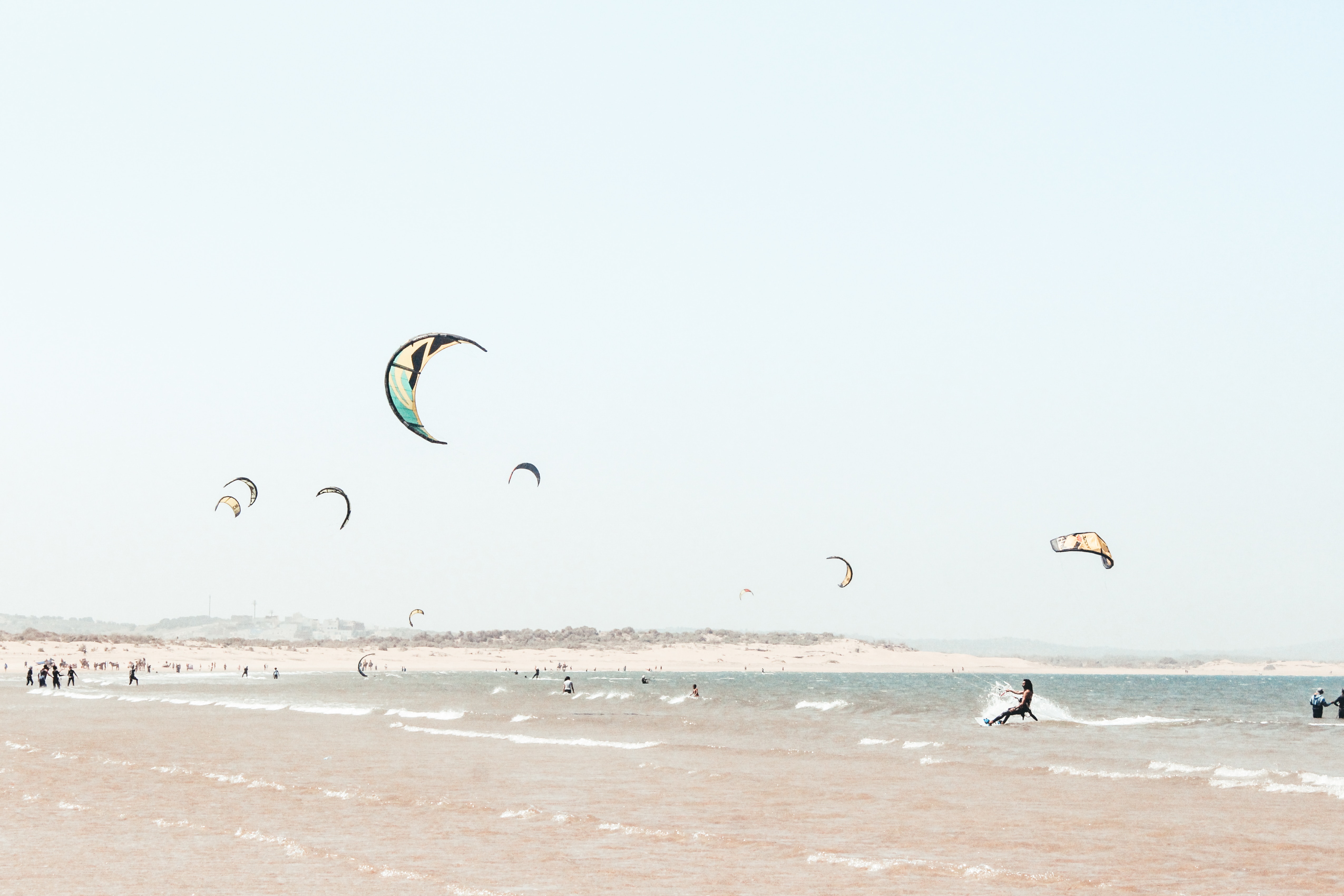 outdoor activities in essaouira morocco: windsurfing
