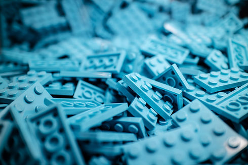 Image of blue lego. Position yourself for success with a professional career life coach.