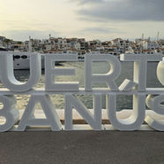 Marbella elite companion – Puerto Banús harbour at sunset