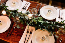 wedding dinner setup