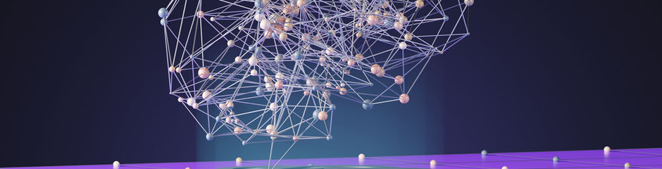 Rede neural digital moderna estilizada