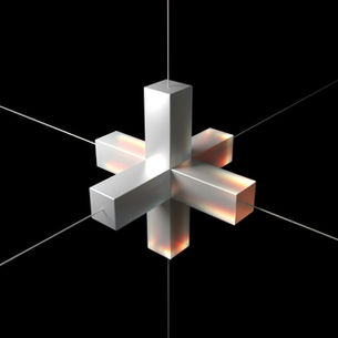 Abstract geometric structure symbolising brand clarity and strategic alignment in AI-driven marketing and growth.