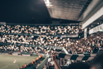 Full stadium at football game