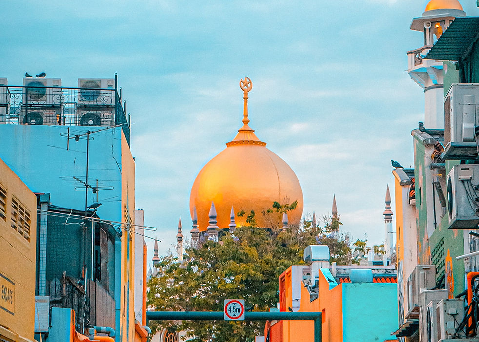 A temple in the middle of Singapore, one of our virtual running event destinations