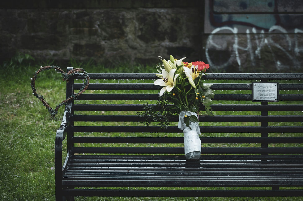 Lirios blancos en la cerca del cementerio honrando la memoria de los seres queridos con un tributo musical en vivo.