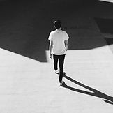 man walking study at your own pace