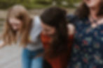 Three young girls walking together