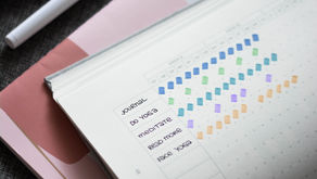 um habit tracker mostrando uma tabela de atividades realizadas