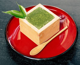 Assiette avec Matcha