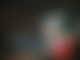 blurred night lights in car window
