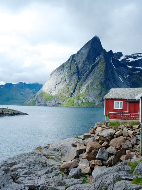 norway-fjord-red-cabin-mountain-landscape