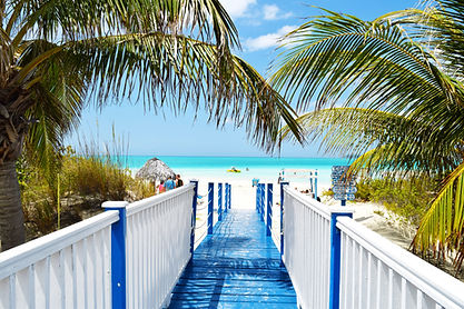 Image by Juan Rojas. Walkway to beautiful beach