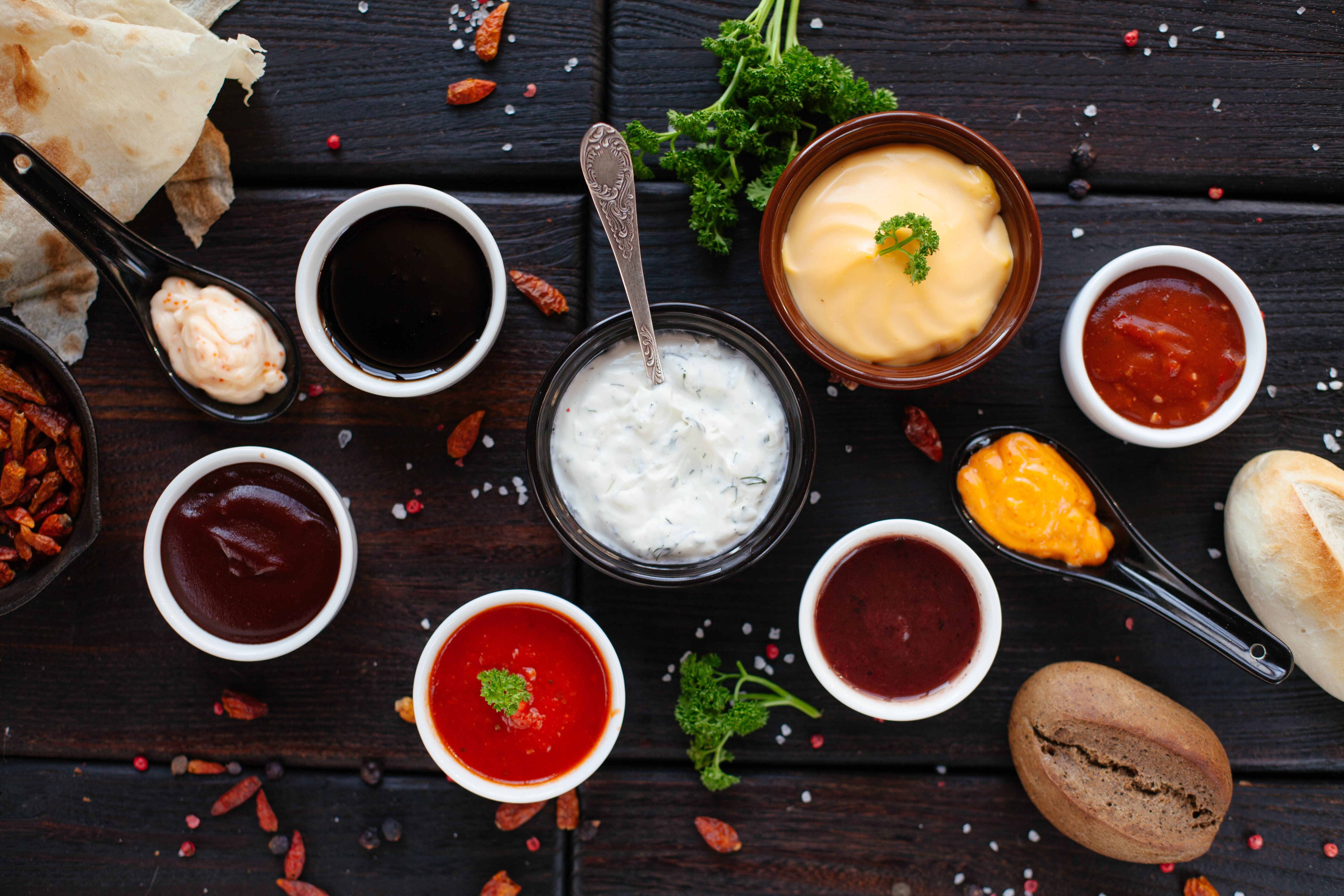 Arranged Food and Objects