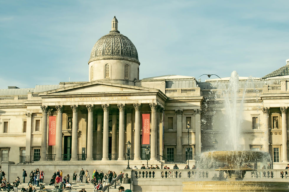 The National Gallery in London's Trafalgar Square.