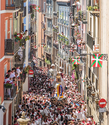 Capture the vibrant energy of Pamplona, Spain, renowned for its annual San Fermín festival and the exhilarating running of the bulls. SamSol Travel will get you there,