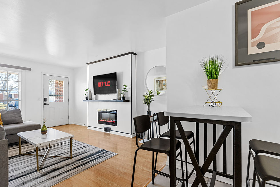 How long can you stay in an Airbnb? Alpacka My Bags - living room and dining area of an Airbnb