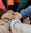 Stacking Hands; Image by Hannah Busing