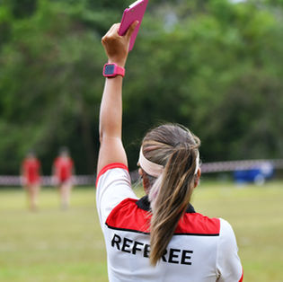 A red card from the referee